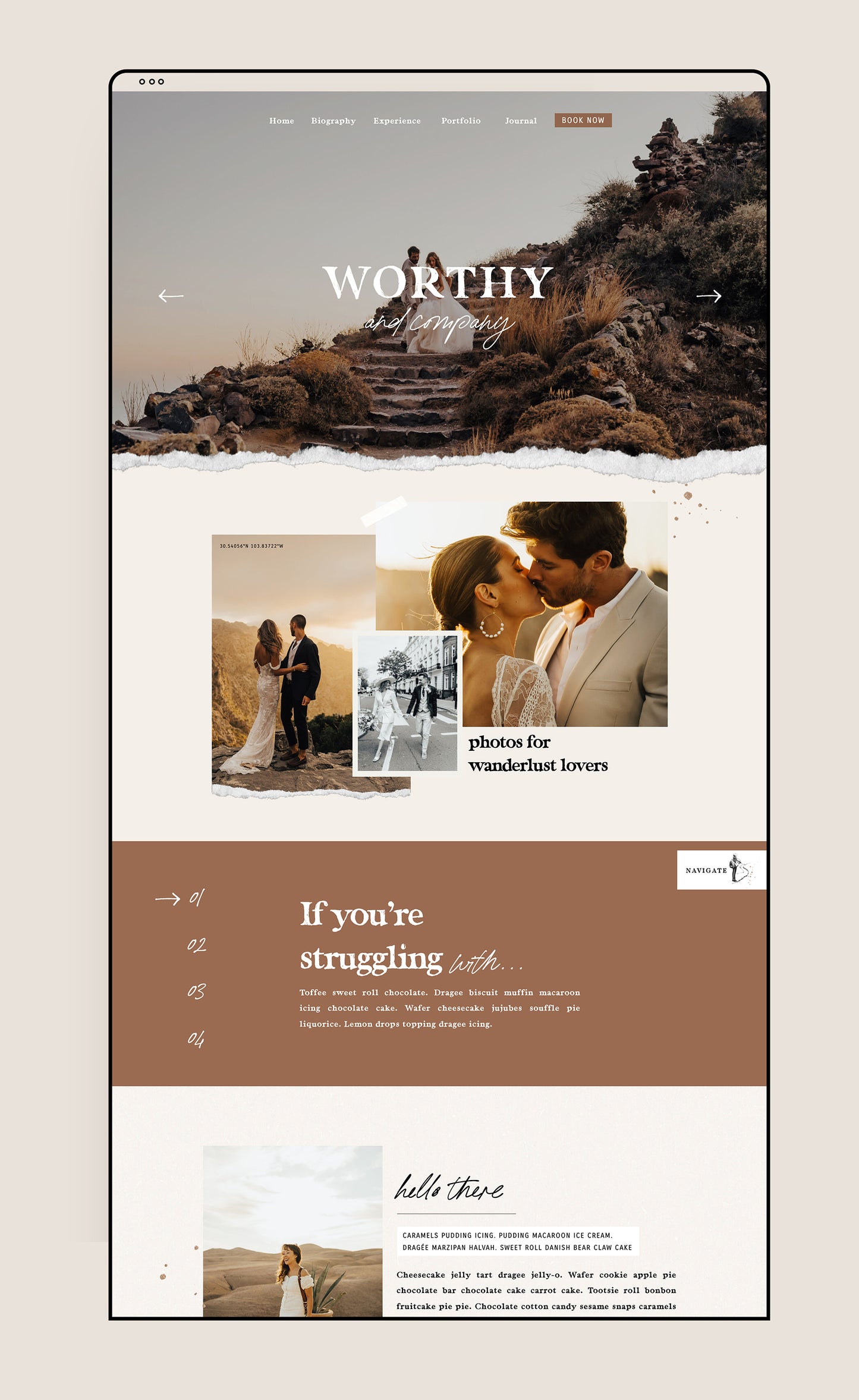 Worthy Website Template – Alisabeth Designs